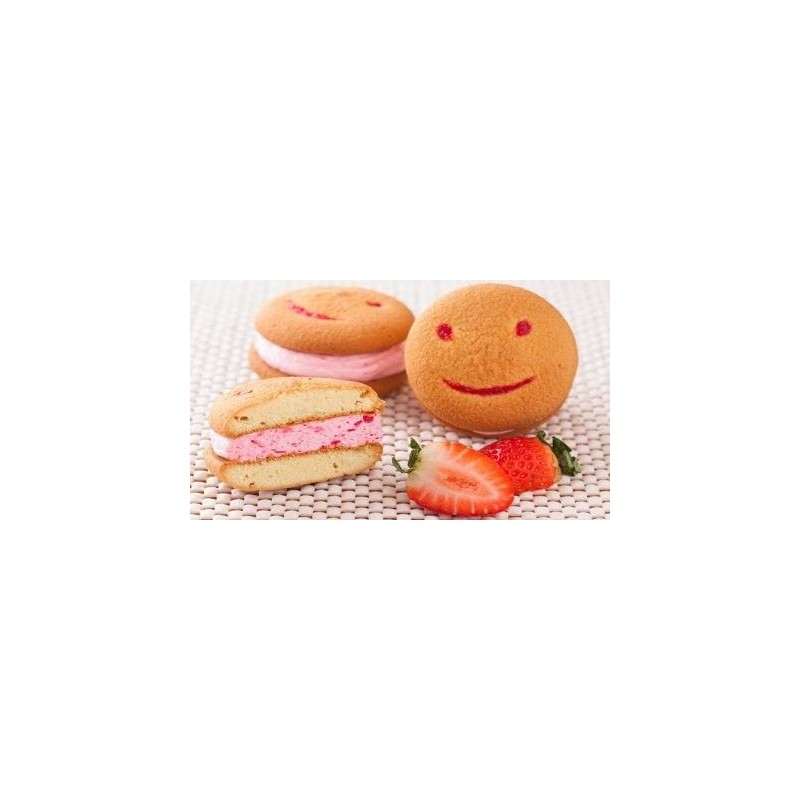 Biscuiti Smile Sandwich Crema Capsuna 17Kg/Cutie